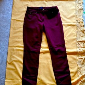 Skinny cut, deep burgundy, color pants by White House, black market